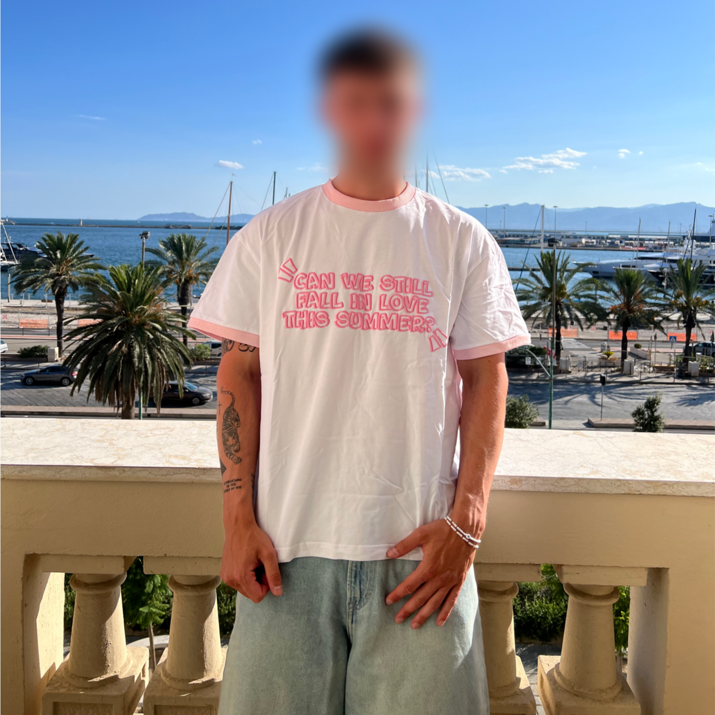 'CAN WE STILL FALL IN LOVE THIS SUMMER' T-SHIRT White