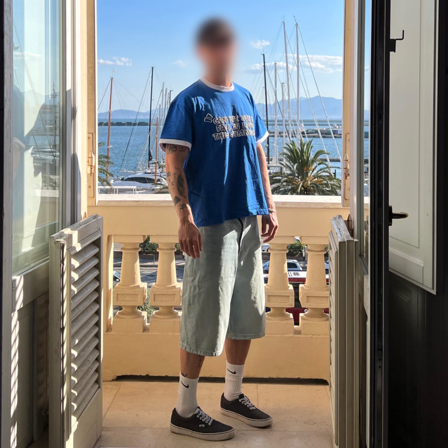 'CAN WE STILL FALL IN LOVE THIS SUMMER' T-SHIRT Blue